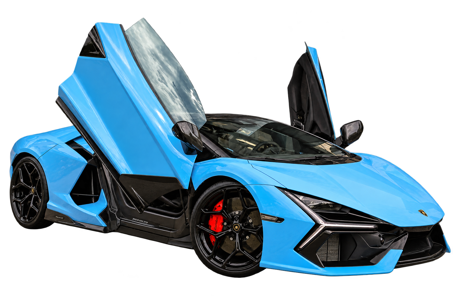 Lamborghini Revuelto azul de Iconic